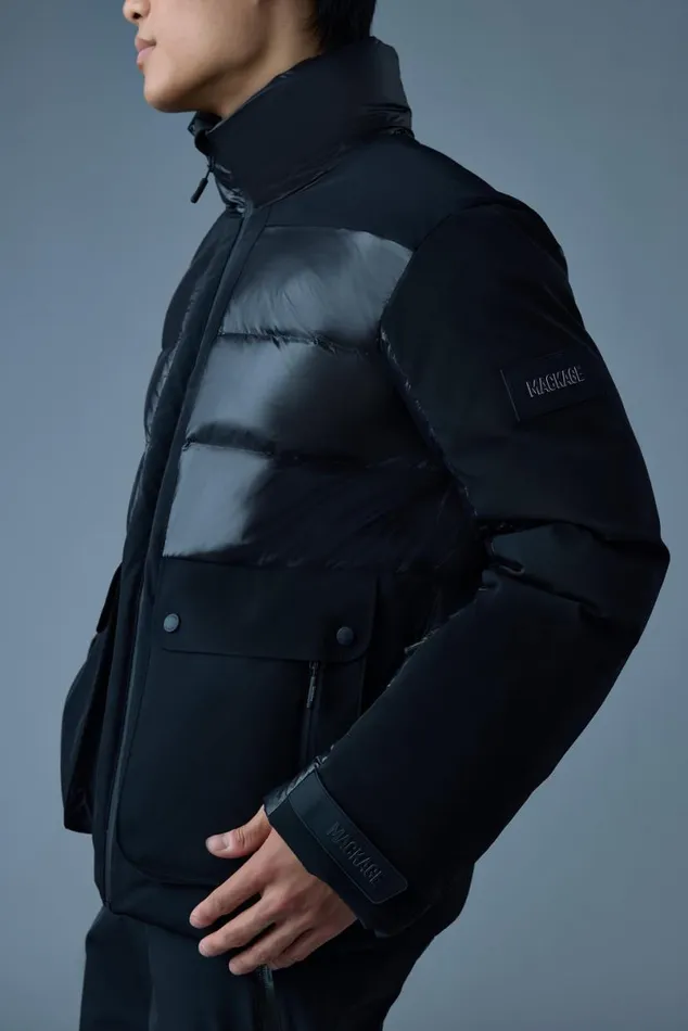 Downs and Parkas Men Mackage CODY Down Ski Jacket With Hood Black Downs and Parkas Men Mackage CODY Down Ski Jacket With Hood Black