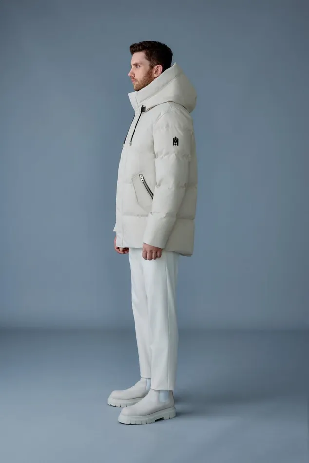 Downs and Parkas Men Mackage GRAYDON 2in1 Lustrous Light Down Jacket Navy