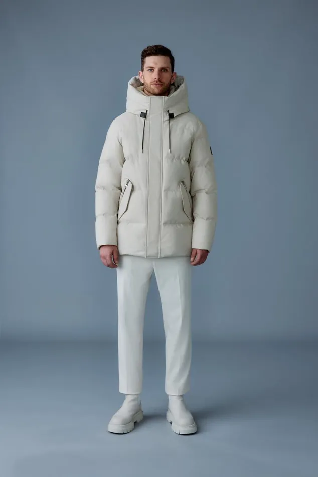Downs and Parkas Men Mackage GRAYDON 2in1 Lustrous Light Down Jacket Navy