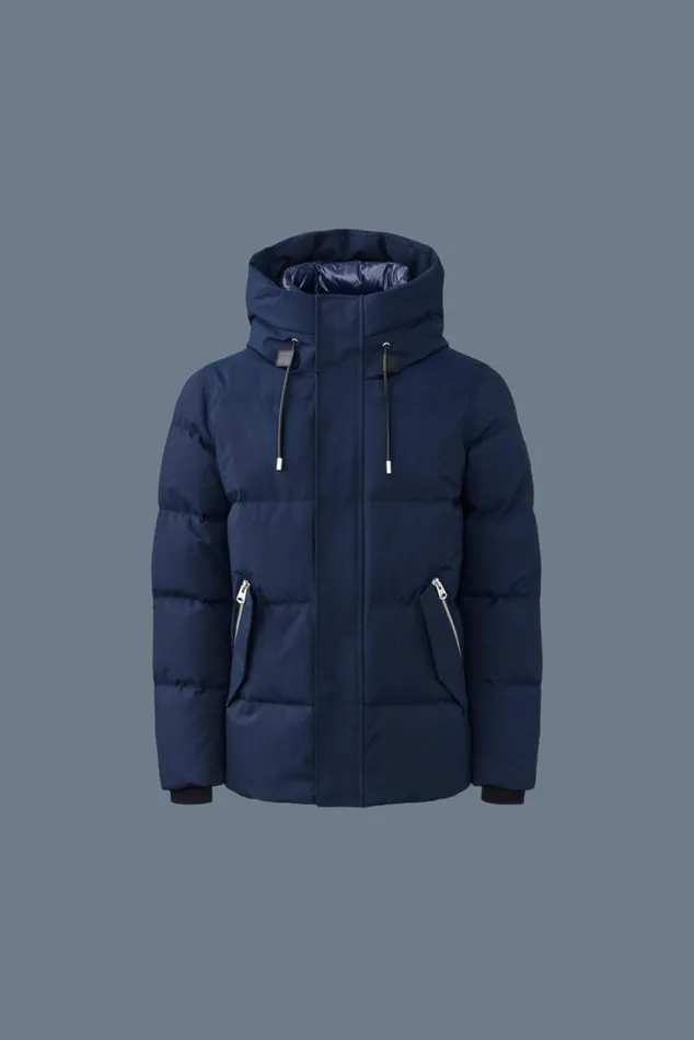 Downs and Parkas Men Mackage GRAYDON 2in1 Lustrous Light Down Jacket Navy