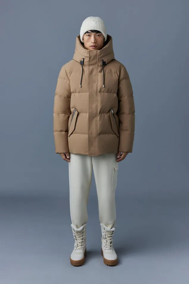 Downs and Parkas Men Mackage GRAYDON 2in1 Lustrous Light Down Jacket Navy