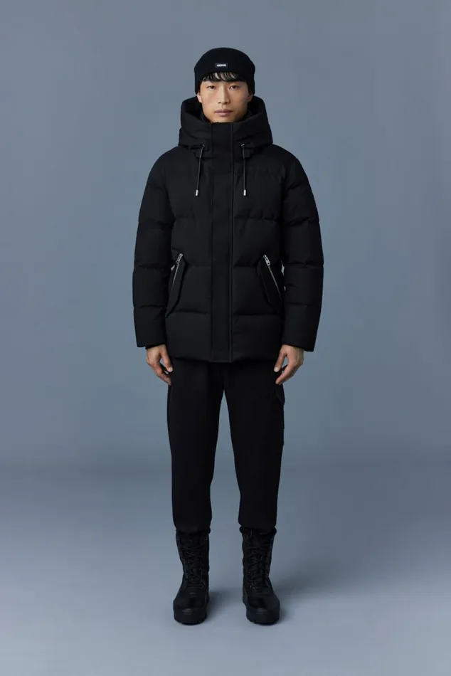 Downs and Parkas Men Mackage GRAYDON 2in1 Lustrous Light Down Jacket Navy