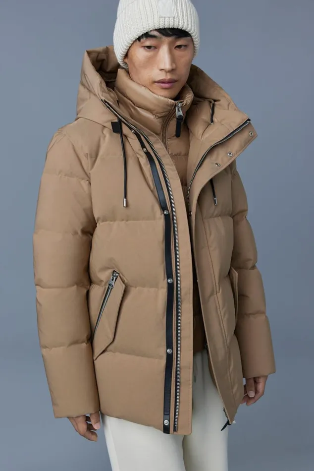 Downs and Parkas Men Mackage GRAYDON 2in1 Lustrous Light Down Jacket Navy