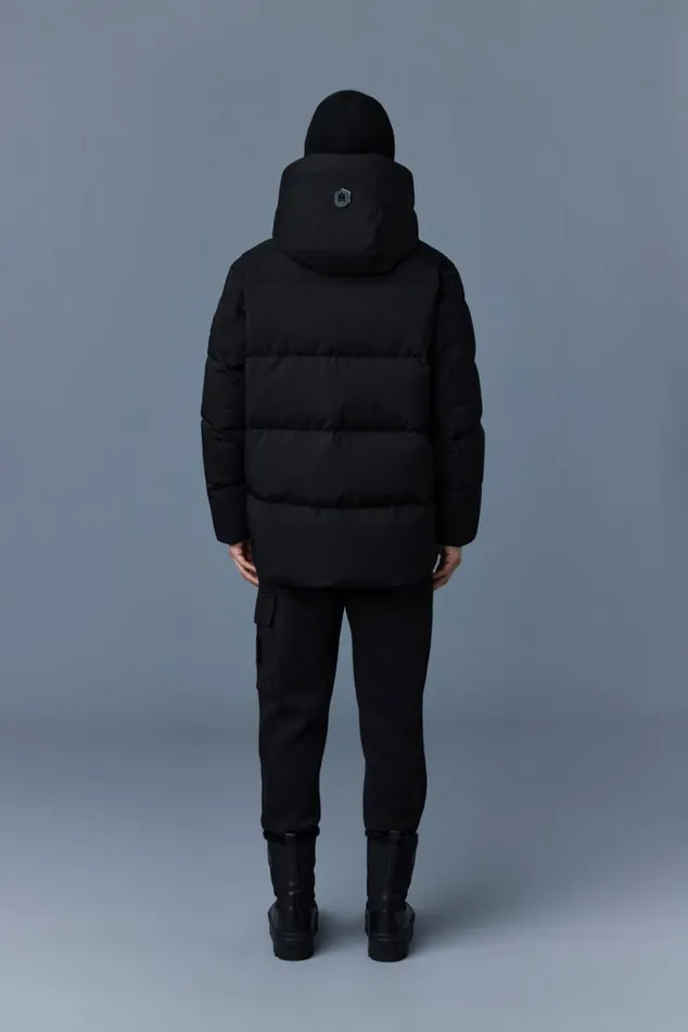 Downs and Parkas Men Mackage GRAYDON 2in1 Lustrous Light Down Jacket Navy