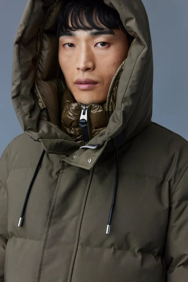 Downs and Parkas Men Mackage GRAYDON 2in1 Lustrous Light Down Jacket Navy