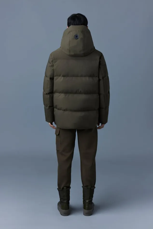 Downs and Parkas Men Mackage GRAYDON 2in1 Lustrous Light Down Jacket Navy