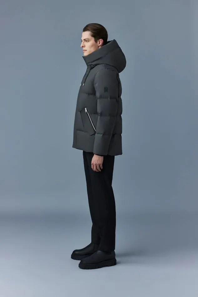 Downs and Parkas Men Mackage GRAYDON 2in1 Lustrous Light Down Jacket Navy