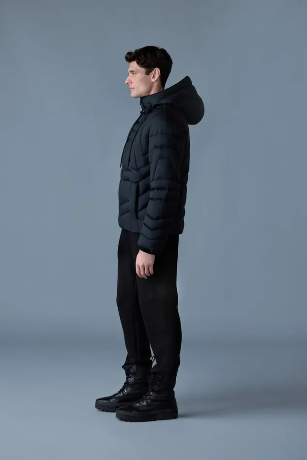 Downs and Parkas Men Mackage LUKE Softwash Geometrical Channel Quilt Down Jacket Black Downs and Parkas Men Mackage LUKE Softwash Geometrical Channel Quilt Down Jacket Black