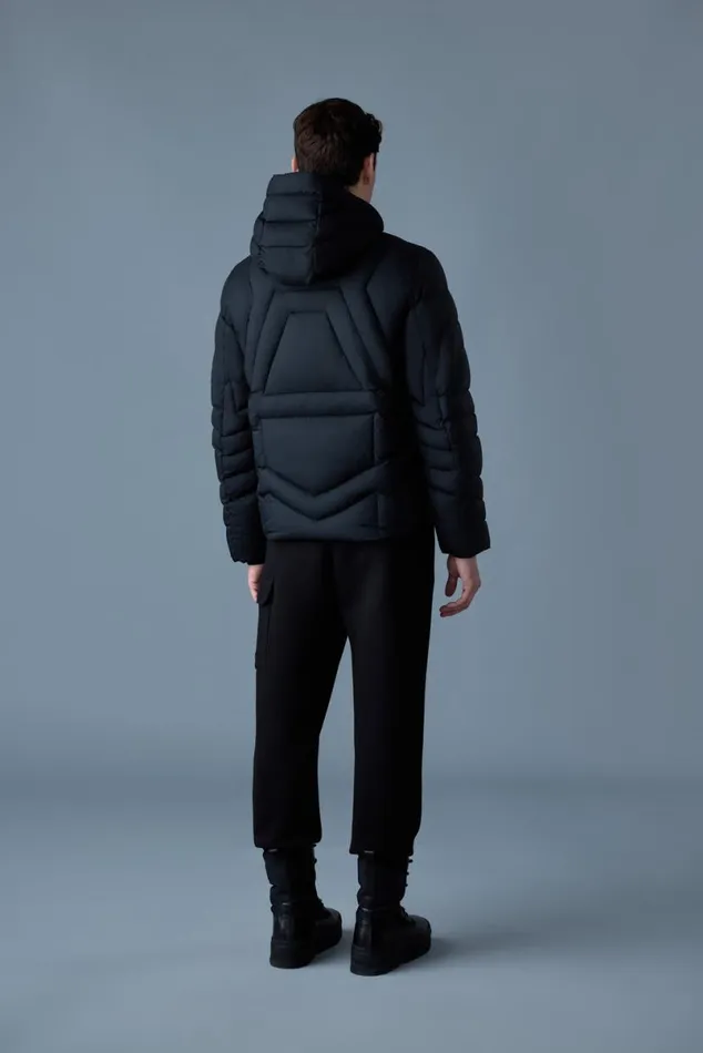 Downs and Parkas Men Mackage LUKE Softwash Geometrical Channel Quilt Down Jacket Black Downs and Parkas Men Mackage LUKE Softwash Geometrical Channel Quilt Down Jacket Black