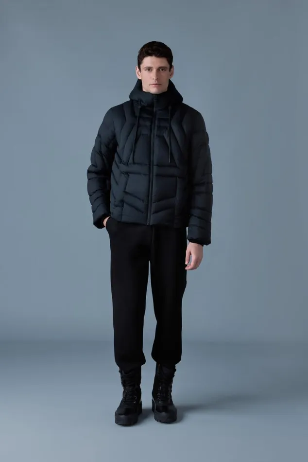 Downs and Parkas Men Mackage LUKE Softwash Geometrical Channel Quilt Down Jacket Black Downs and Parkas Men Mackage LUKE Softwash Geometrical Channel Quilt Down Jacket Black