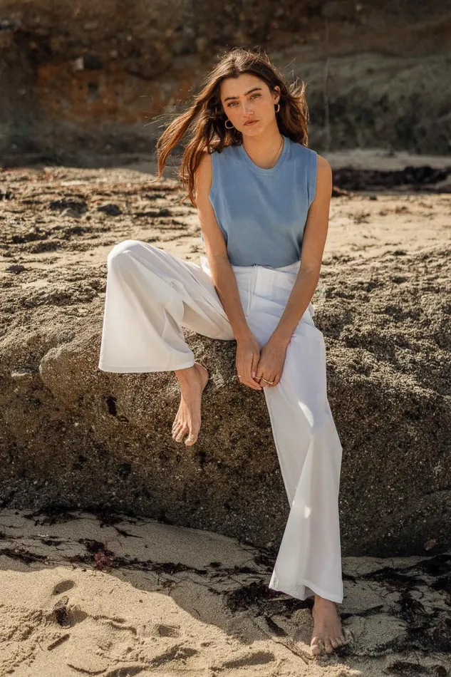 Drea Nylon Pants In White 8211 FINAL SALE White Women Bohme Pants