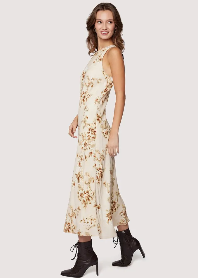 Dream Of Iris Midi Dress Creamfloral Women Lost Wander Dresses