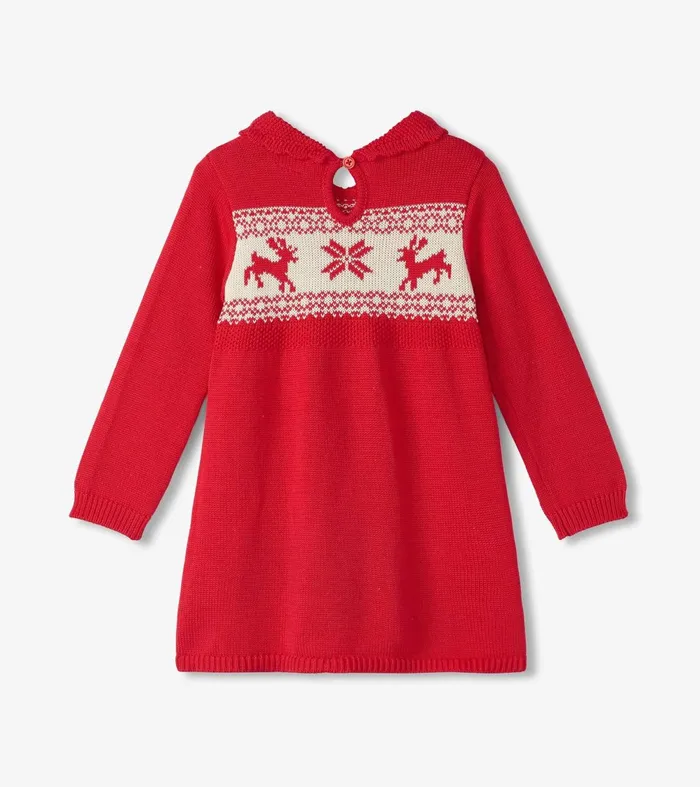Dresses Baby and Toddler Hatley Baby and Toddler Holiday Cable Knit Sweater Dress