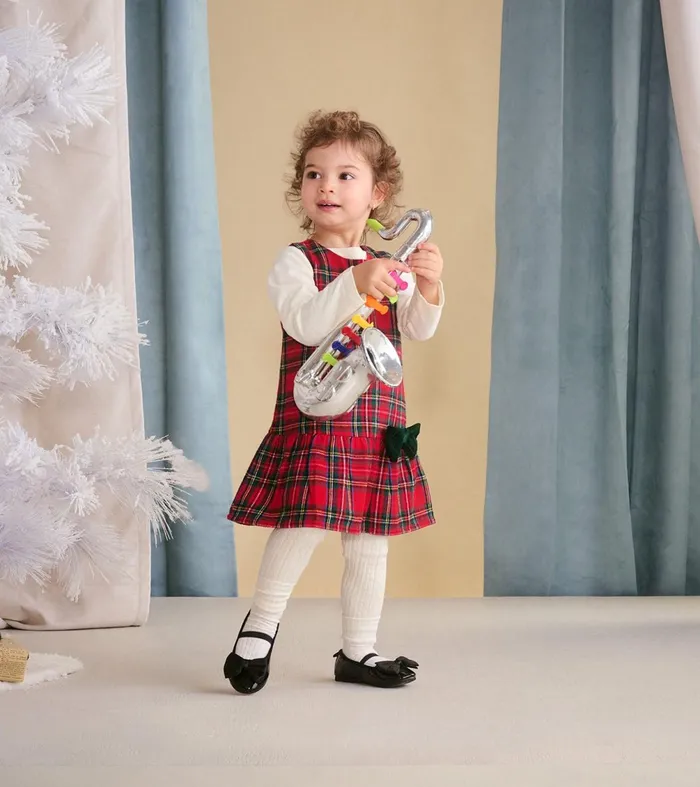 Dresses Baby and Toddler Hatley Baby and Toddler Red Plaid Pinafore Dress