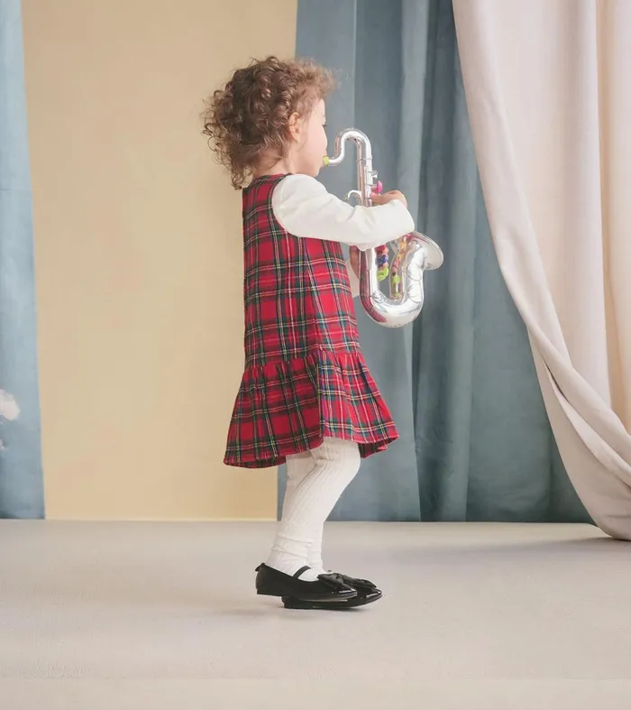 Dresses Baby and Toddler Hatley Baby and Toddler Red Plaid Pinafore Dress