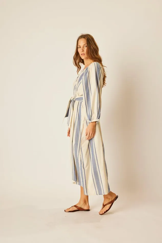 Dresses Shop Natalie Martin ALEX MIDI French Stripe Blue