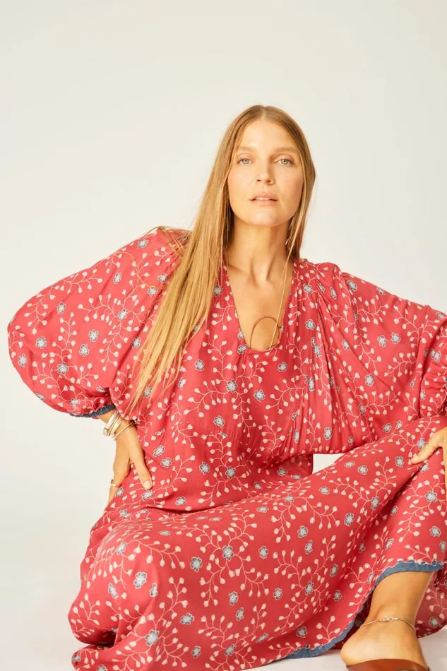 Dresses Shop Natalie Martin ALICE DRESS Pinwheel Barn Red