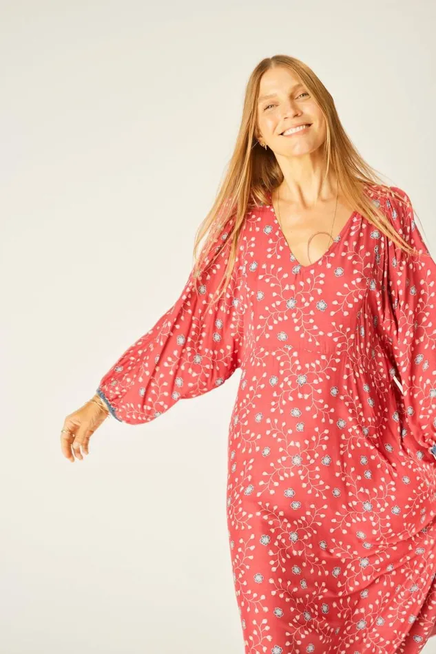 Dresses Shop Natalie Martin ALICE DRESS Pinwheel Barn Red