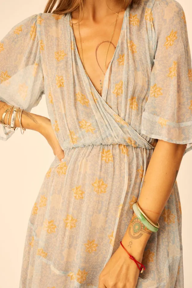 Dresses Shop Natalie Martin COCO MAXI Snowflake Tangerine