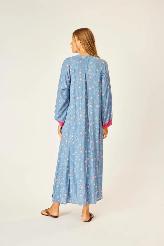 Dresses Shop Natalie Martin FIORE MAXI Pinwheel Denim
