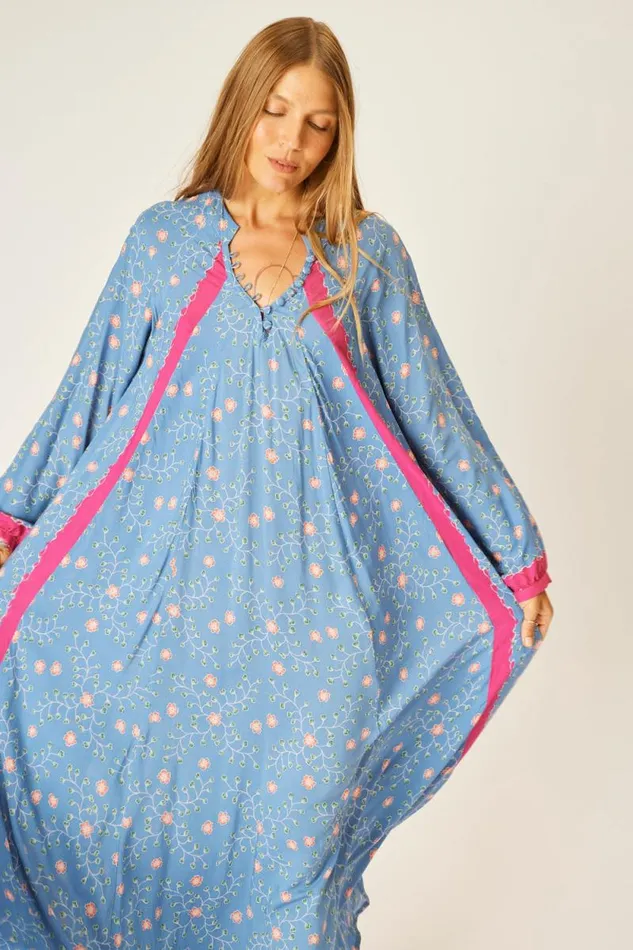 Dresses Shop Natalie Martin FIORE MAXI Pinwheel Denim