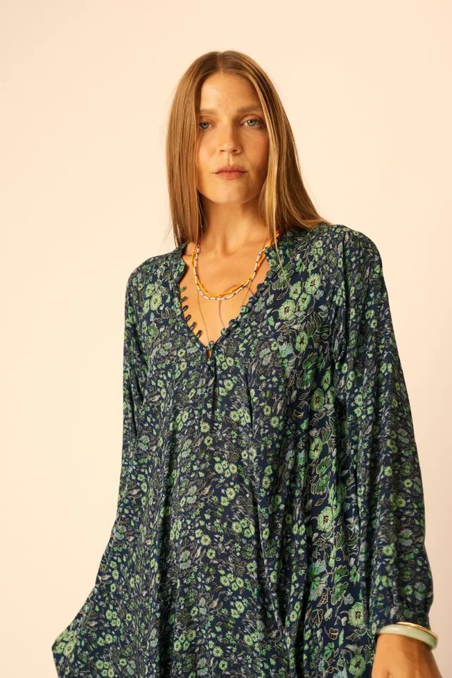 Dresses Shop Natalie Martin FIORE SHORT DRESS Petite Fleur Marine