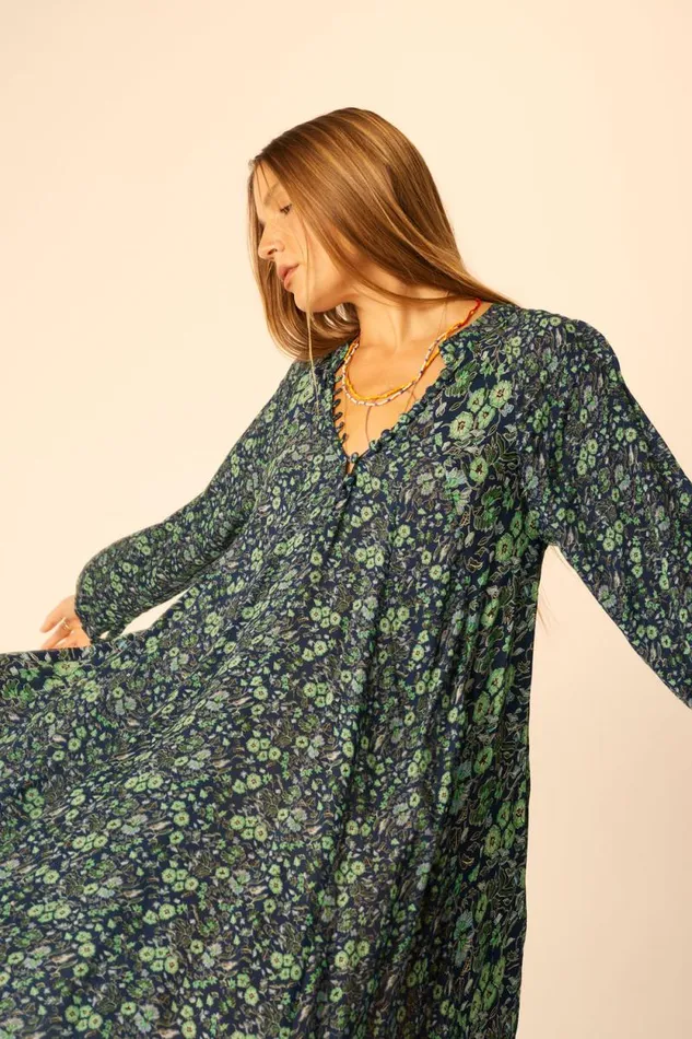 Dresses Shop Natalie Martin FIORE SHORT DRESS Petite Fleur Marine