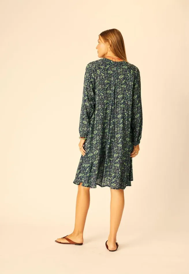 Dresses Shop Natalie Martin FIORE SHORT DRESS Petite Fleur Marine