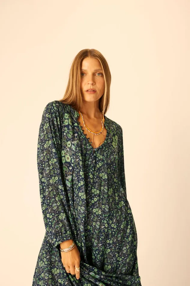 Dresses Shop Natalie Martin FIORE SHORT DRESS Petite Fleur Marine