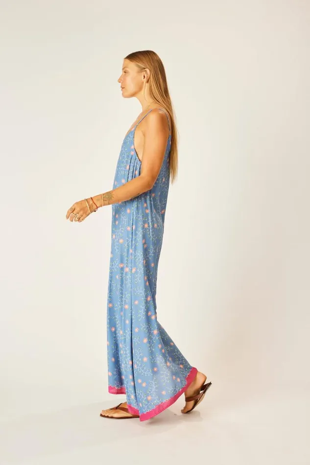 Dresses Shop Natalie Martin HEATHER MAXI Pinwheel Denim