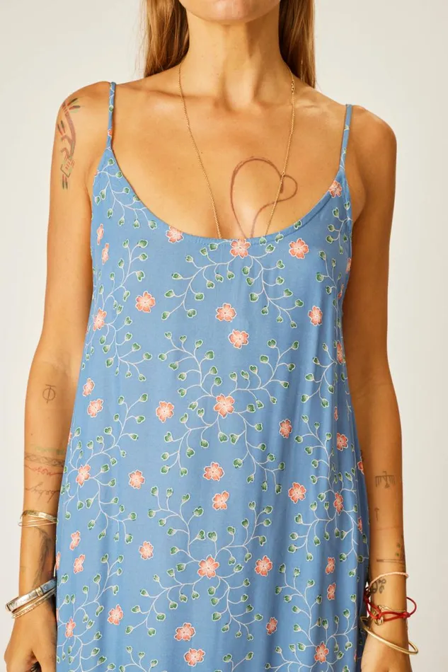 Dresses Shop Natalie Martin HEATHER MAXI Pinwheel Denim