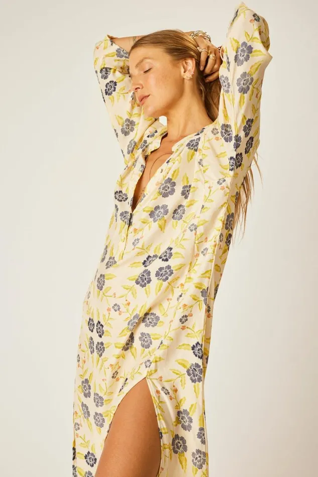 Dresses Shop Natalie Martin ISOBEL DRESS Prairie Indigo