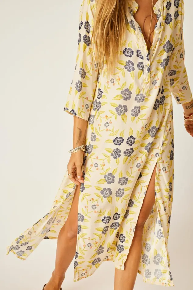Dresses Shop Natalie Martin ISOBEL DRESS Prairie Indigo