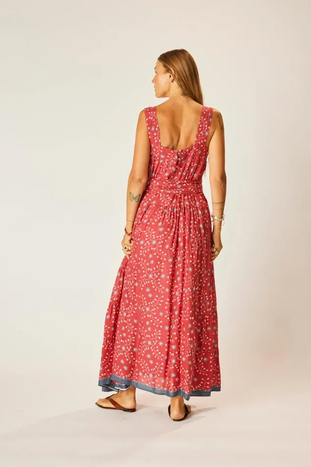 Dresses Shop Natalie Martin JASMINE MAXI Pinwheel Barn Red