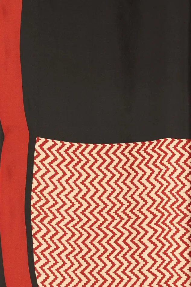 Dresses Shop Natalie Martin MELANIE DRESS Block Zig Zag Aubergine