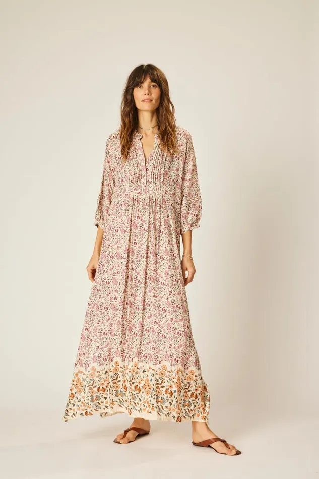 Dresses Shop Natalie Martin SAMMIE MAXI Petite Fleur Rose