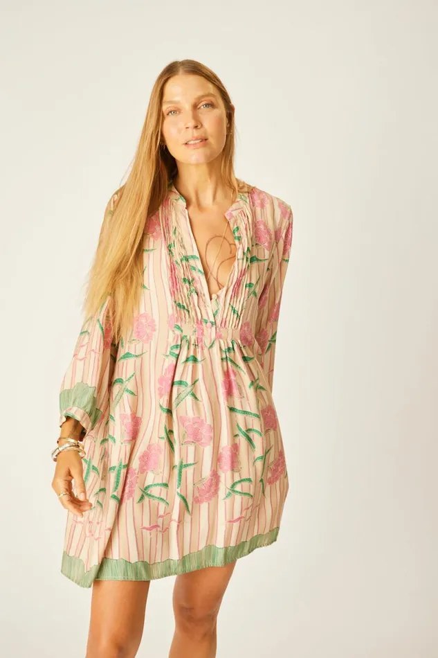 Dresses Shop Natalie Martin SAMMIE SHORT DRESS Chamomile Rose