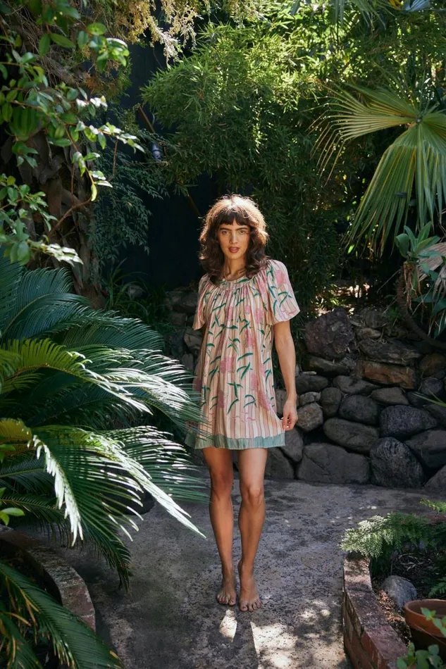 Dresses Shop Natalie Martin SIENNA MINI DRESS Chamomile Rose