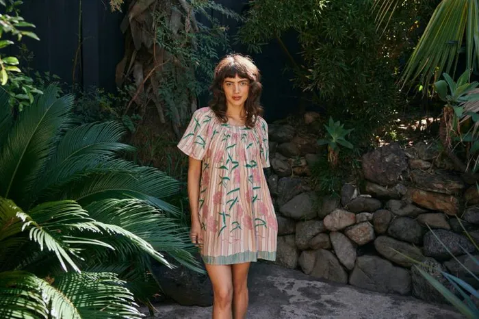 Dresses Shop Natalie Martin SIENNA MINI DRESS Chamomile Rose