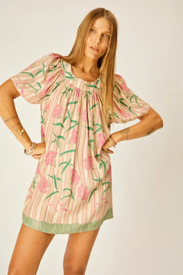 Dresses Shop Natalie Martin SIENNA MINI DRESS Chamomile Rose