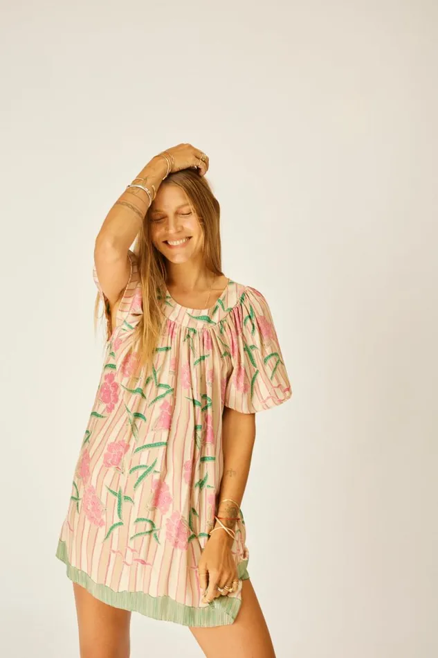 Dresses Shop Natalie Martin SIENNA MINI DRESS Chamomile Rose