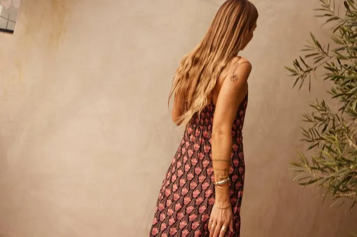 Dresses Shop Natalie Martin SOPHIE DRESS Tulip Print Kamari Black