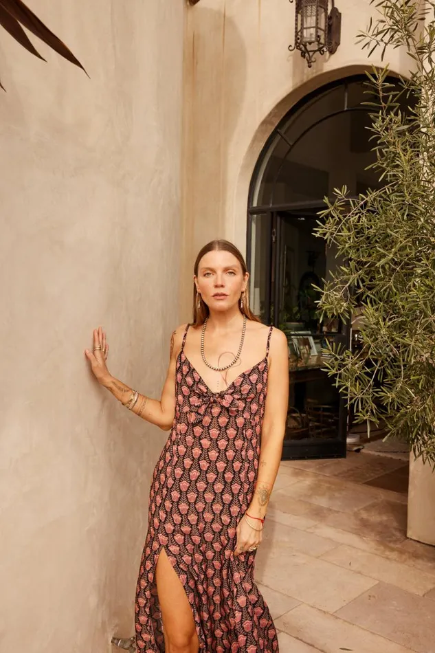 Dresses Shop Natalie Martin SOPHIE DRESS Tulip Print Kamari Black
