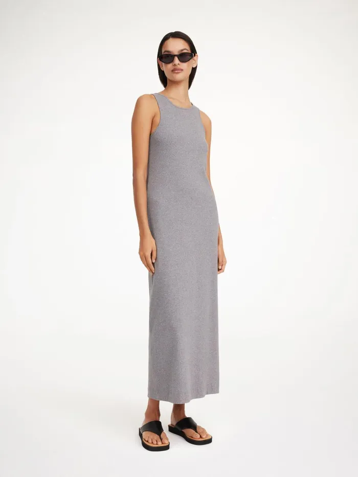 Dresses Women By Malene Birger Lovelo Maxi Dress Grey Melange