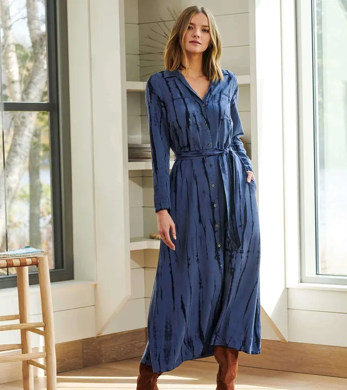 Dresses Women Hatley Maxi Shirt Dress 8211 Into The Deep