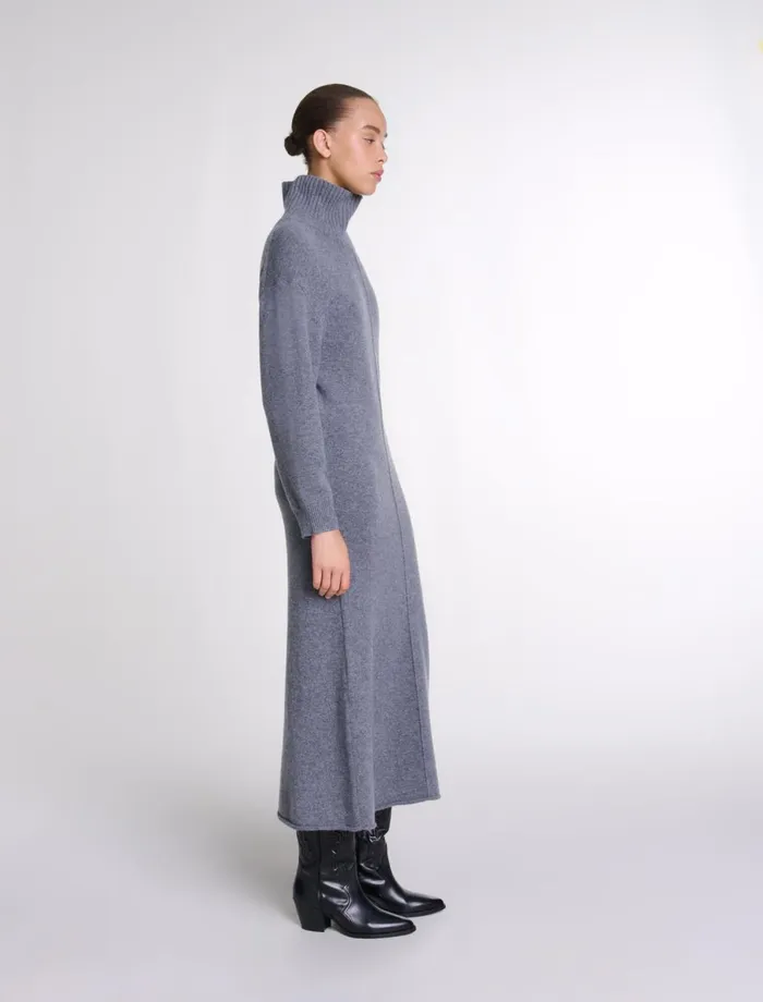 Dresses Women Maje Knit Maxi Dress Grey