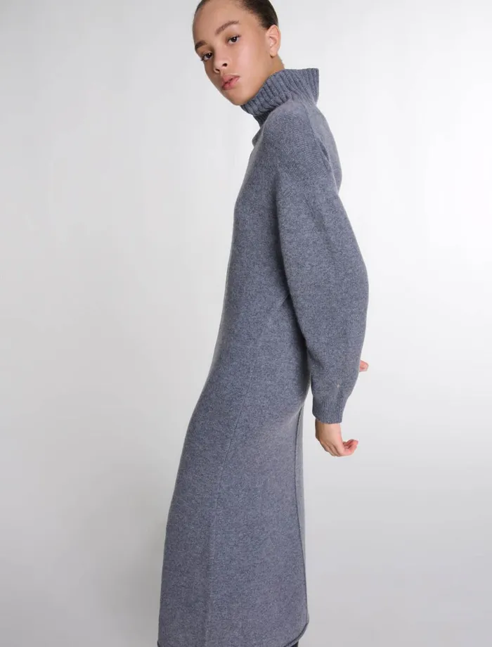 Dresses Women Maje Knit Maxi Dress Grey