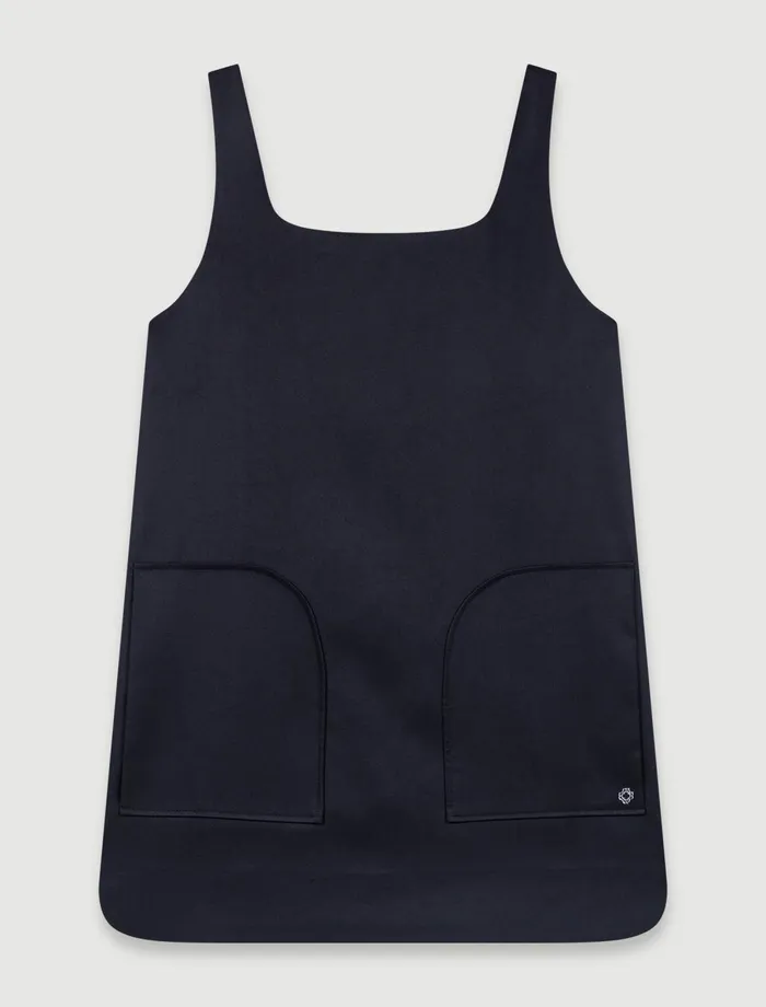 Dresses Women Maje Satin Pinafore Dress Black