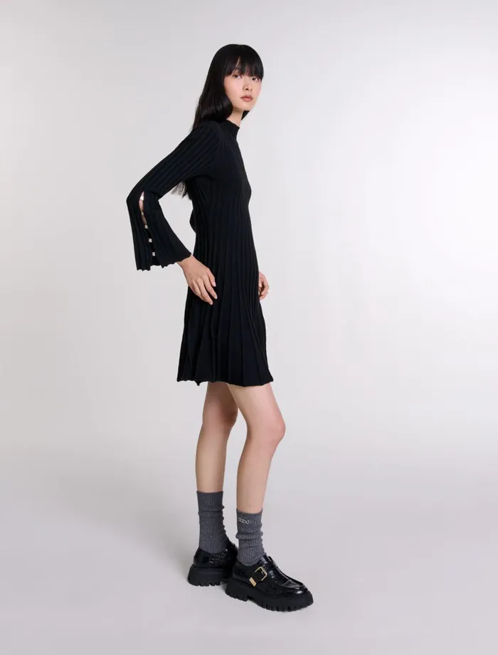 Dresses Women Maje Short Knit Dress Black