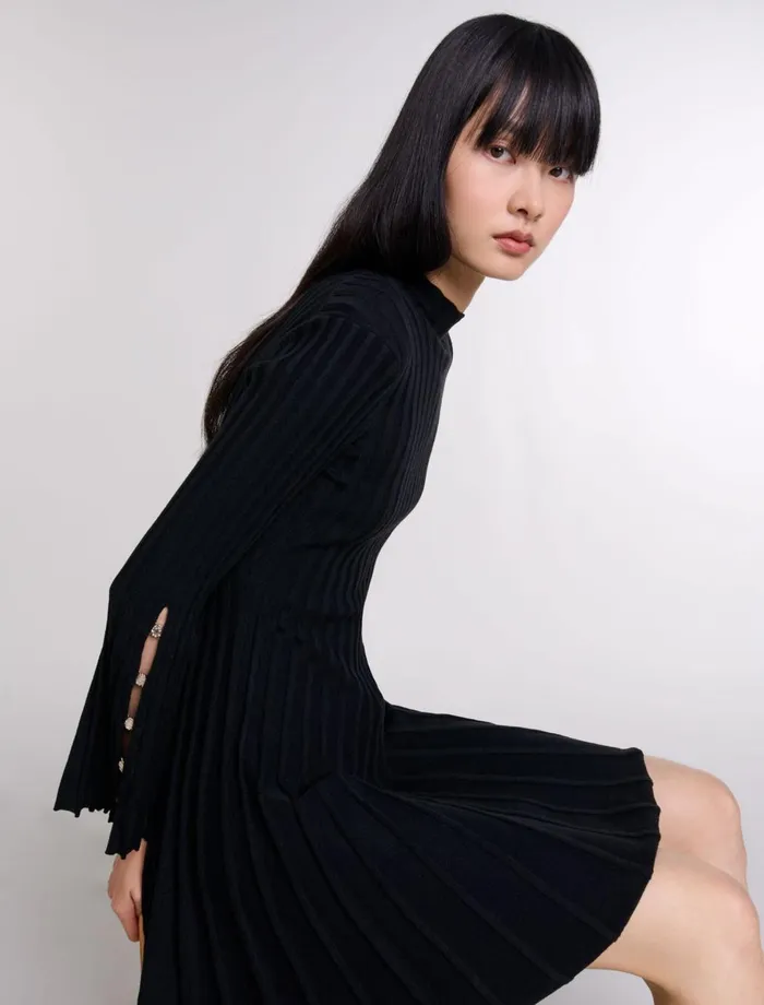 Dresses Women Maje Short Knit Dress Black